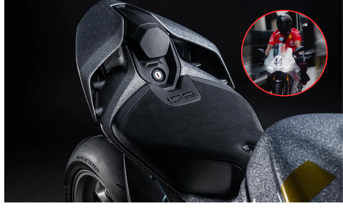 Otra vez, Lewis Hamilton fue viral en su moto: ¿Cómo es su nueva Ducati?
