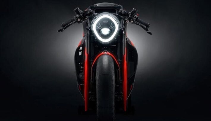 Una moto que transforma su carrocería en luz