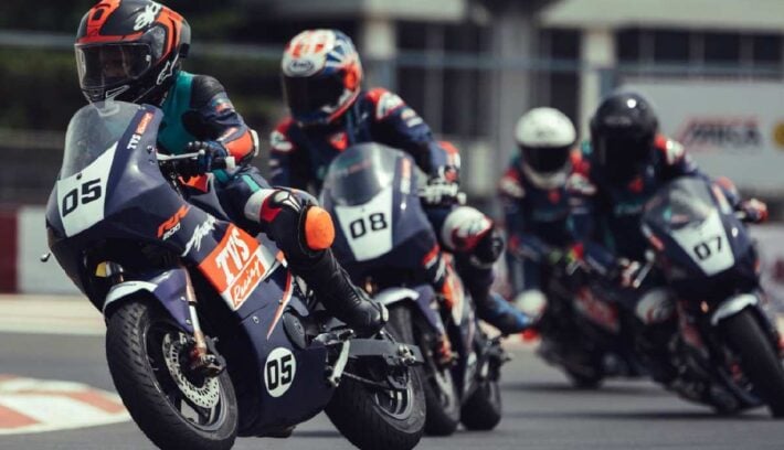 TVS Apache RR 200 Mini GP: una moto de pista para pilotos de 10 a 14 años