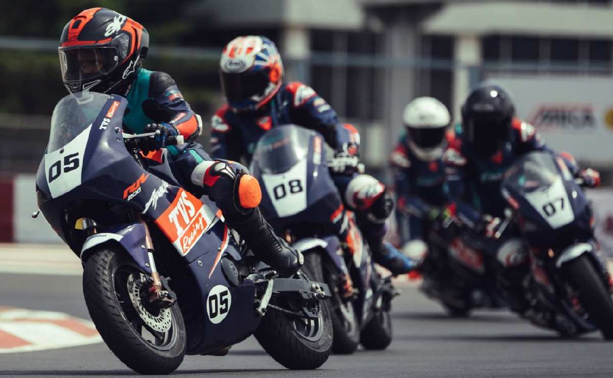 tvs minimoto 1 TVS Apache RR 200 Mini GP: una moto de pista para pilotos de 10 a 14 años