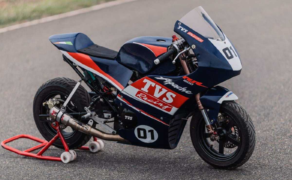tvs minimoto 2 TVS Apache RR 200 Mini GP: una moto de pista para pilotos de 10 a 14 años