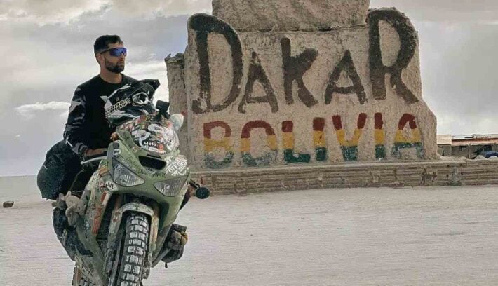 Una Kawasaki Ninja ZX-6R recorrió 90 países, se hundió en el Caribe y volvió a andar
