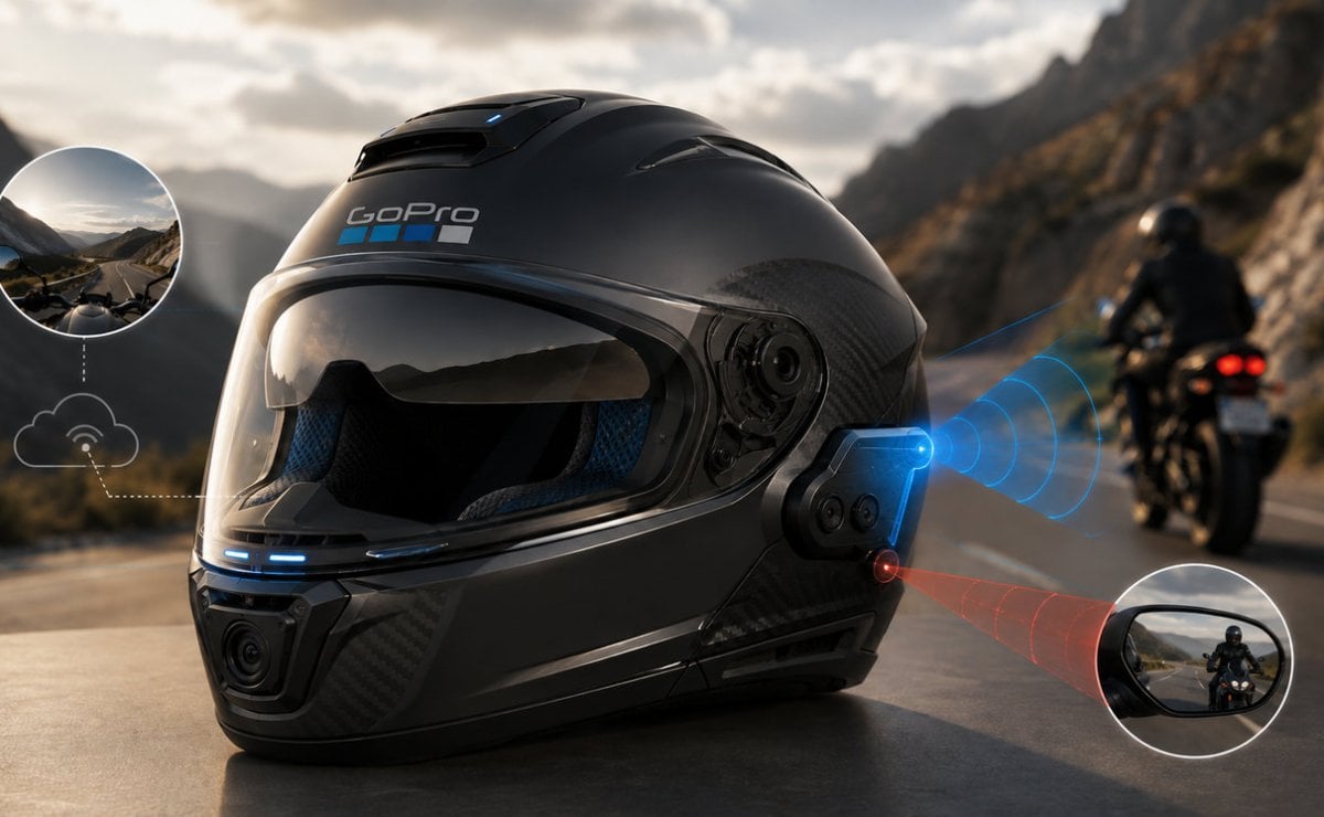 Casco moto Gopro