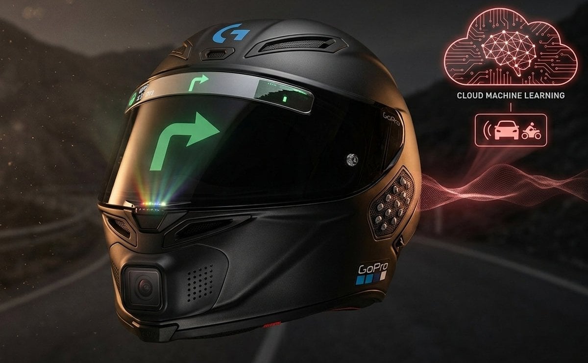 Casco moto Gopro