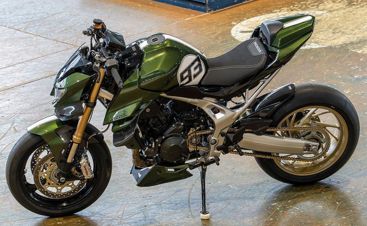 ¿La mejor Honda Hornet? Diseño único, mucha fibra de carbono y un guiño a Marc Márquez