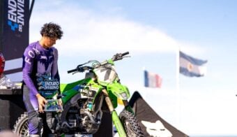 kawasaki enduro del invierno Kawasaki YPF Rod en el enduro del invierno