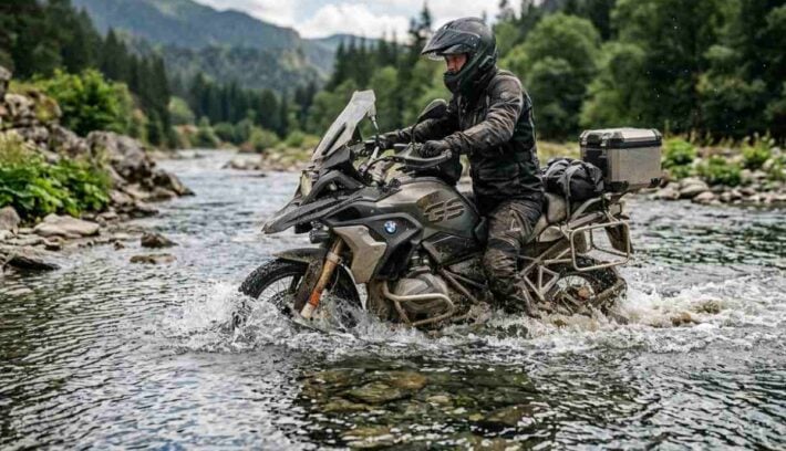Moto Motor bajo el agua
