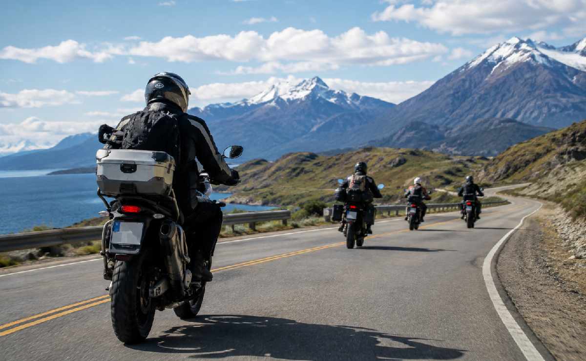 viajar en moto solo en grupo ¿Viajar en moto solo o acompañado? Los pros y contras que tenés que conocer