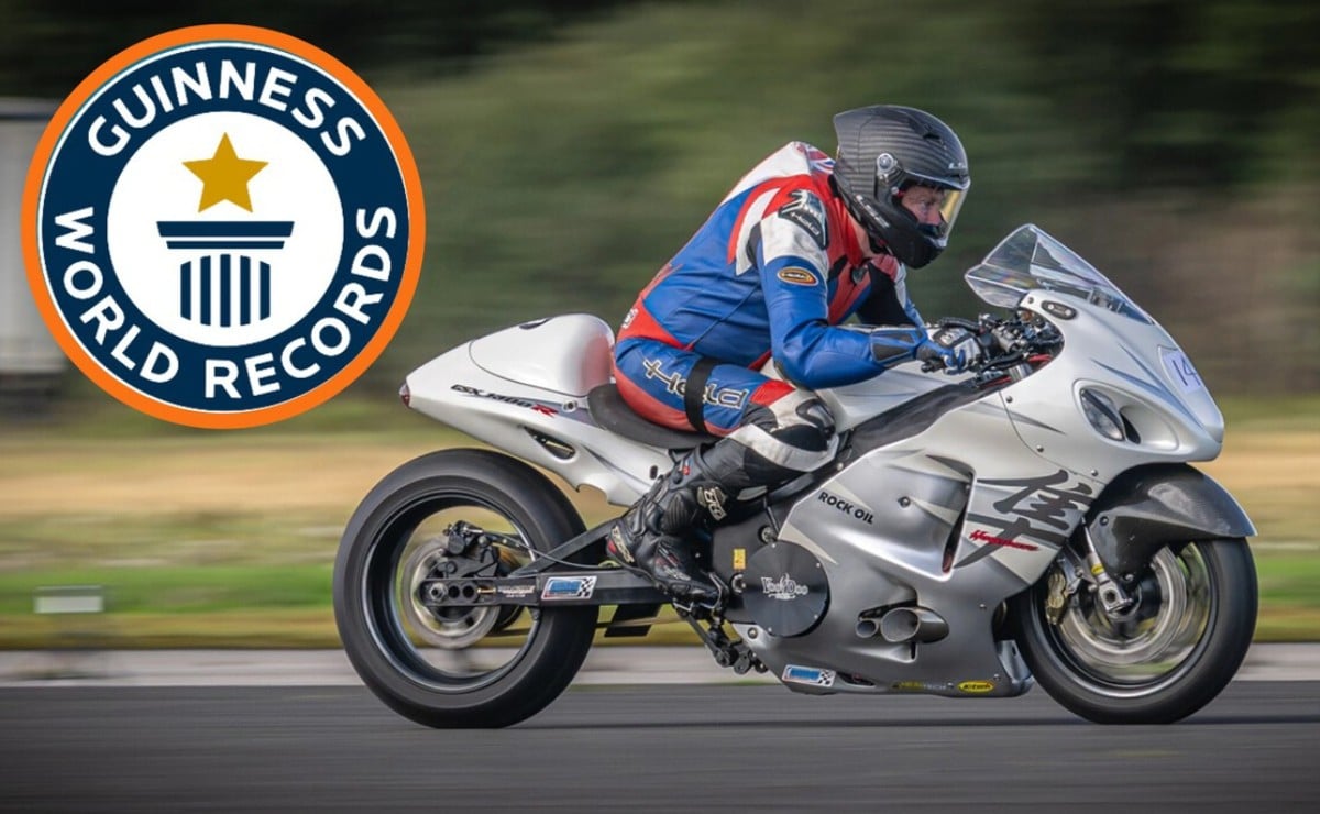 A 322 km/h sin mover las piernas: el récord de 200 mph de un parapléjico con una Hayabusa 