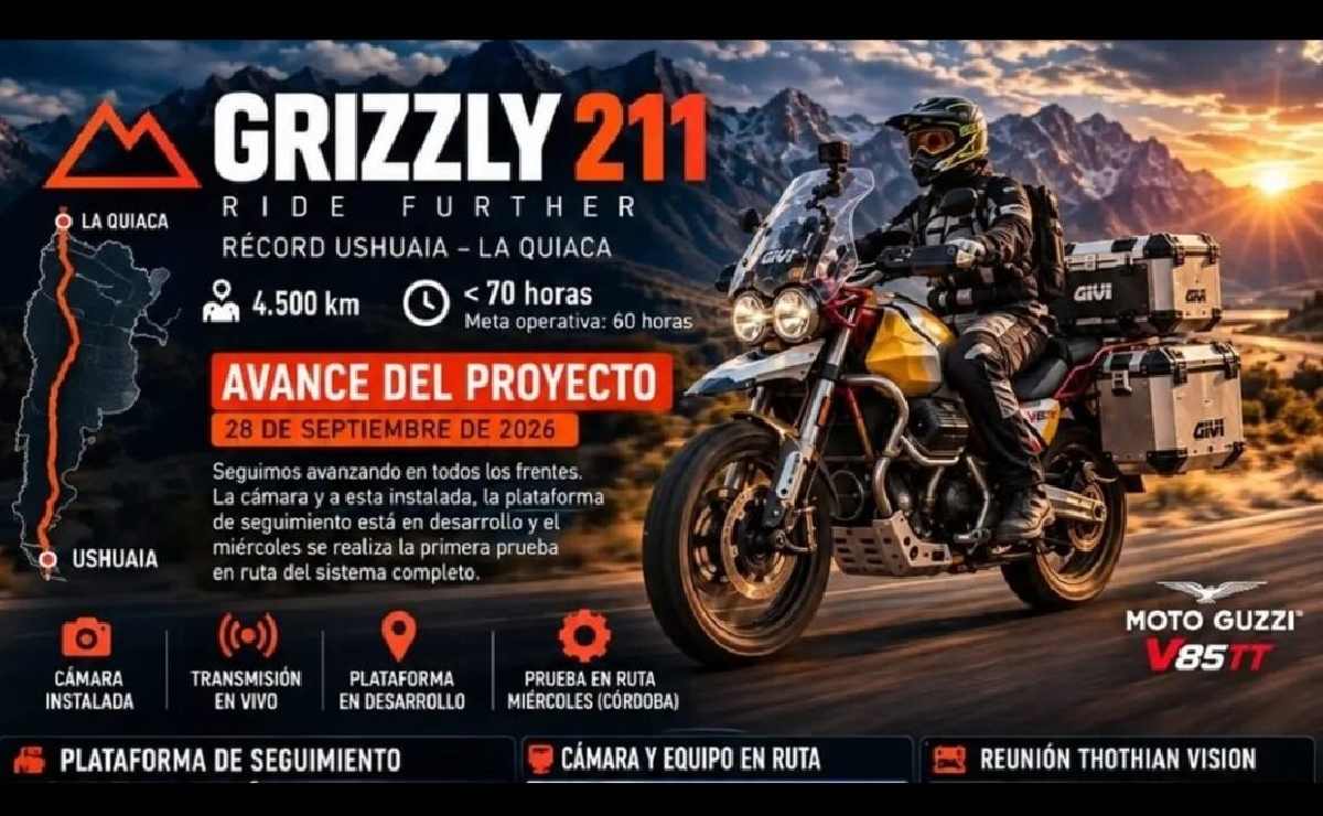 argentino moto viaje Este argentino quiere romper el récord de Ushuaia-La Quiaca en moto: ¿cómo lo hará?
