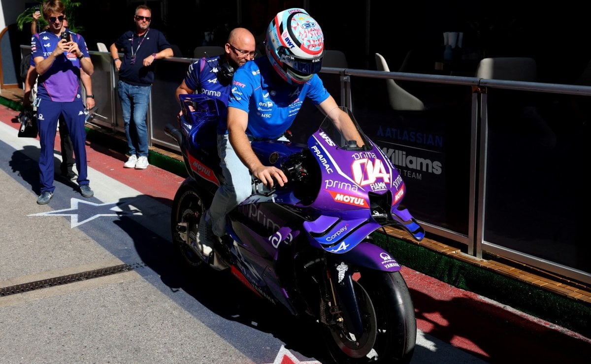 colapinto yamaha motogp1 Franco Colapinto llegó al GP de Estados Unidos en una Yamaha de MotoGP