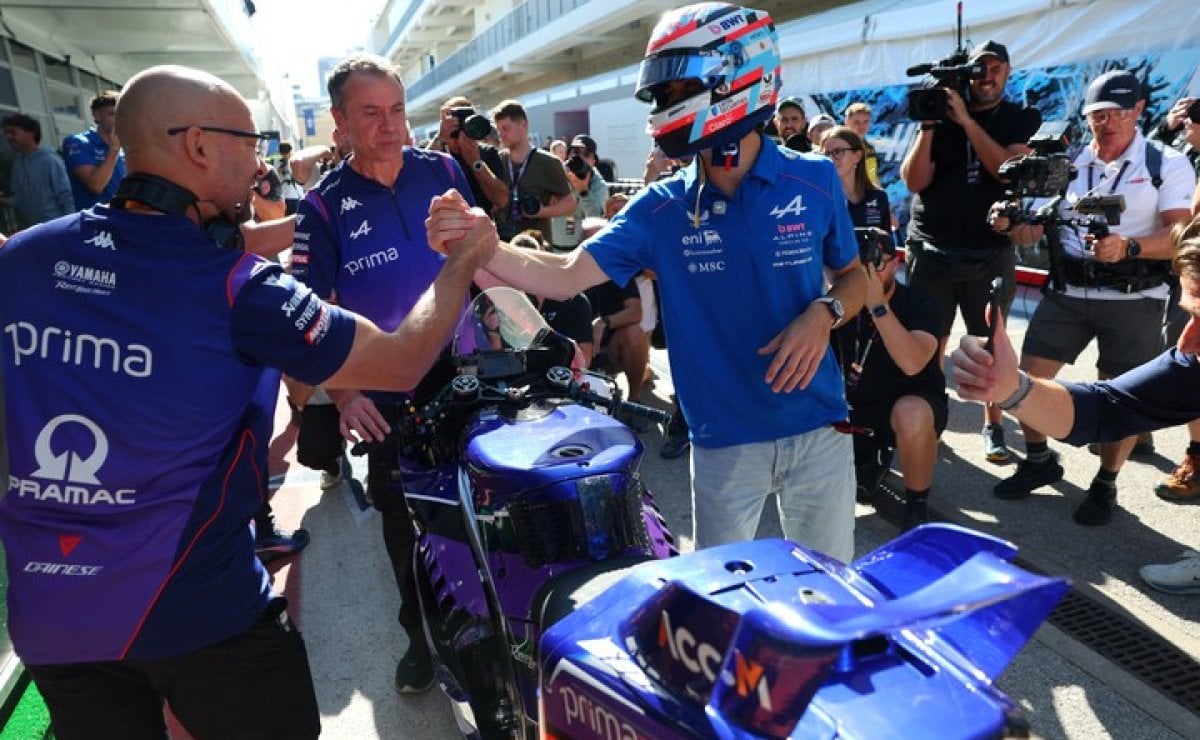 colapinto yamaha motogp2 Franco Colapinto llegó al GP de Estados Unidos en una Yamaha de MotoGP