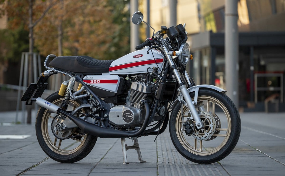 la jawa 350 restomod que un eslovaco arm