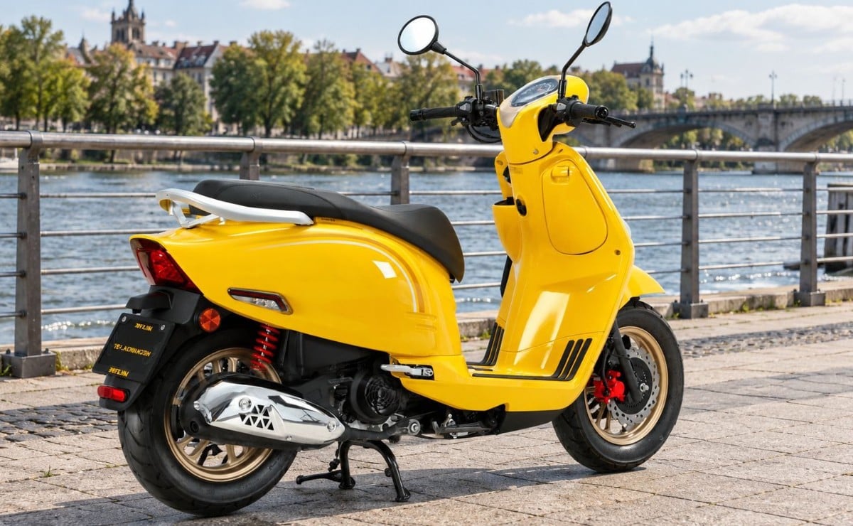 scooter retro 125 con abs led y usb de s 1